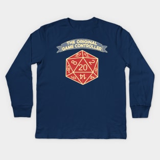 D20 The Original Game Controller Kids Long Sleeve T-Shirt